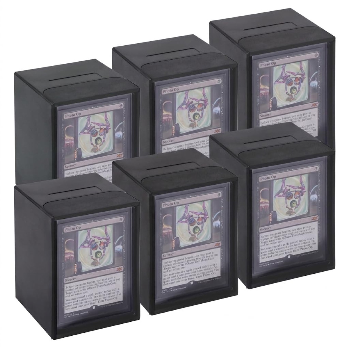 DeckDwell Commander Deck Box 6-Pack — Black