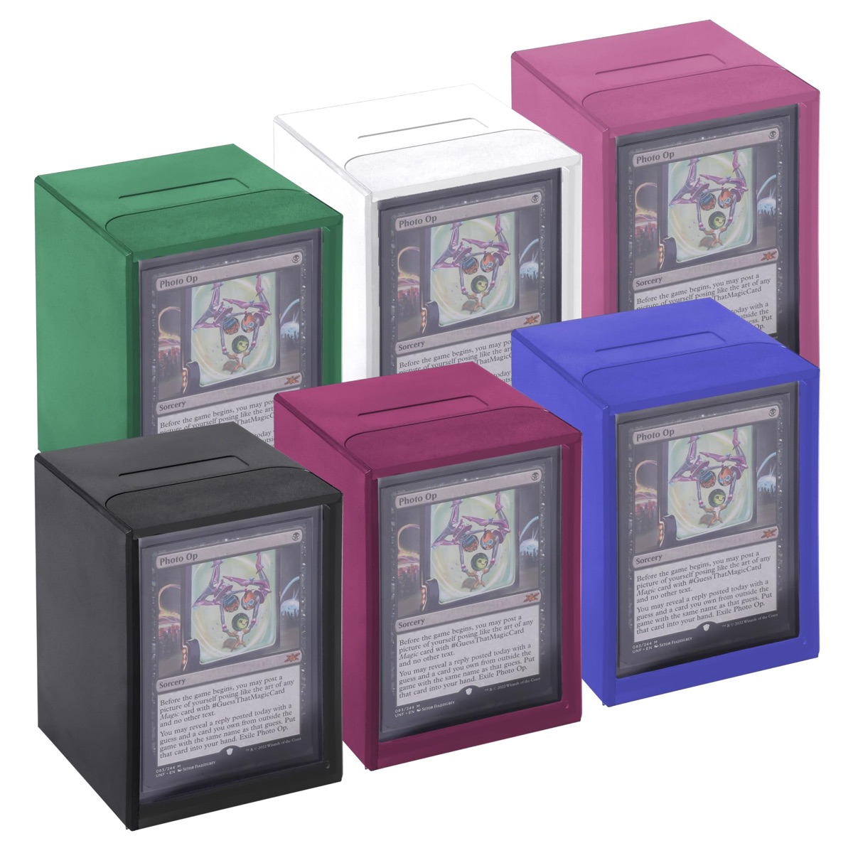 DeckDwell Commander deck box 6-pack in six colours